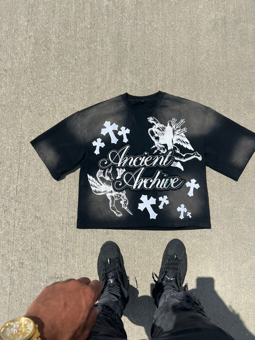 oversize sleeve tee shirt
